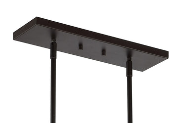 Marion 37.75" Adjustable Iron Farmhouse Rustic LED Dimmable Pendant - JONATHAN Y